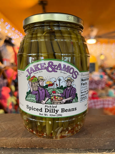 Jake and Amos Pickled Spiced Dilly Beans - 32 oz