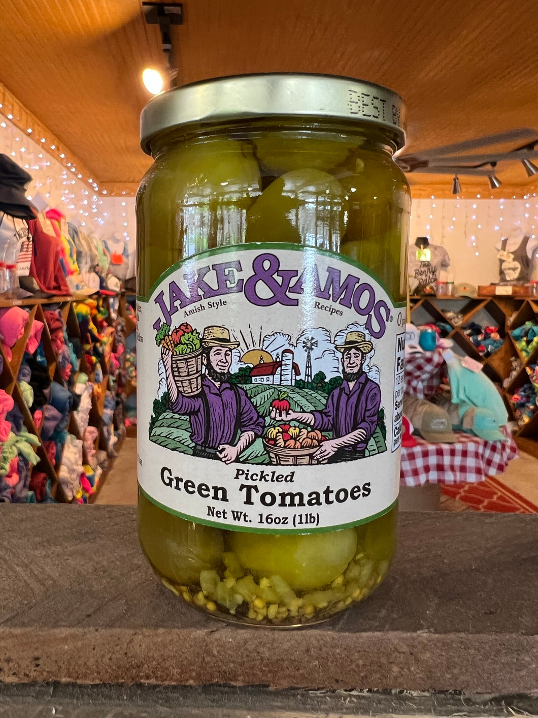 Jake and Amos Pickled Green Tomatoes