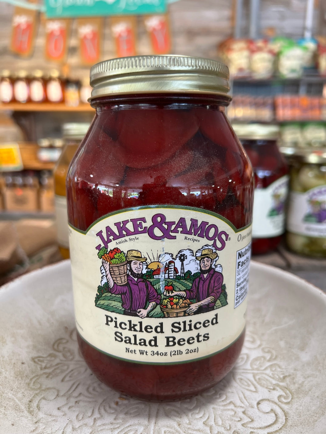 Jake and Amos Pickled Sliced Salad Beets